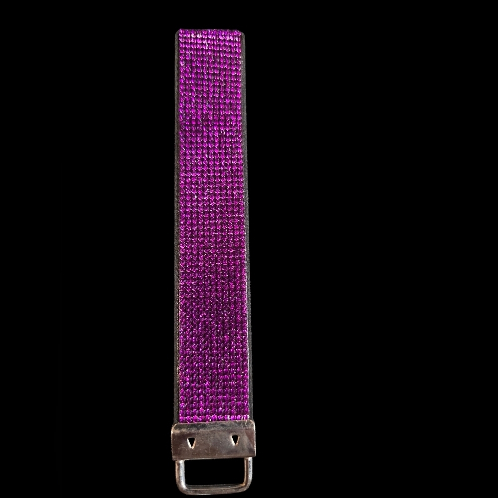 Purple Rhinestone Wristlet Keychain - Picture 2 of 2